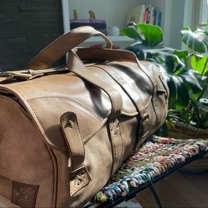 Leather Weekend duffel bag